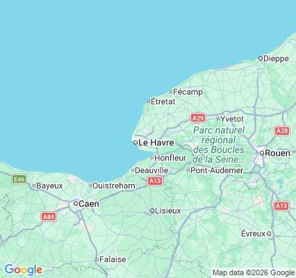 Carte des praticiens à Harfleur