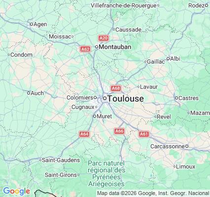 Carte des praticiens à Toulouse