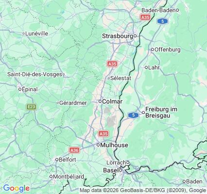 Carte des praticiens à Colmar