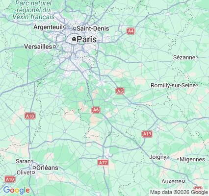 Carte des praticiens à Fontainebleau