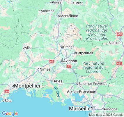 Carte des praticiens à Villeneuve-lès-Avignon