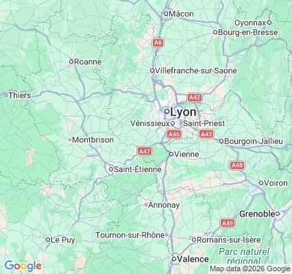 Carte des praticiens à Mornant