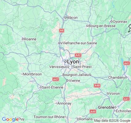 Carte des praticiens à Lyon