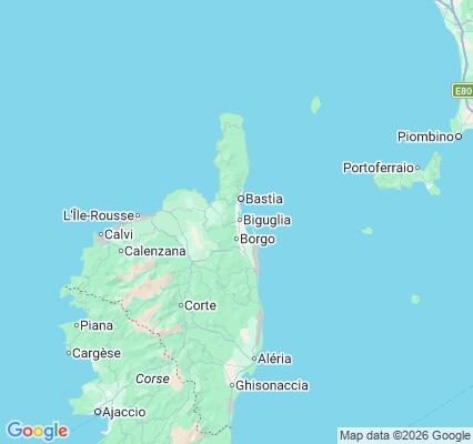 Carte des praticiens à Biguglia