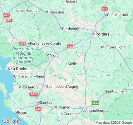 Carte des praticiens à Melle