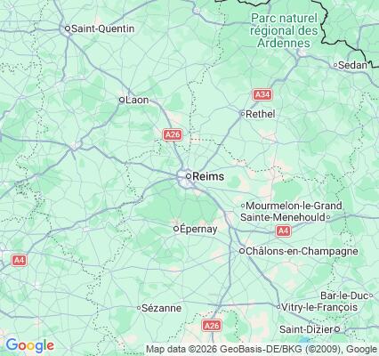 Carte des praticiens à Reims