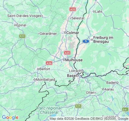 Carte des praticiens à Mulhouse