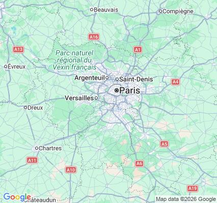 Carte des praticiens à Le Plessis-Robinson