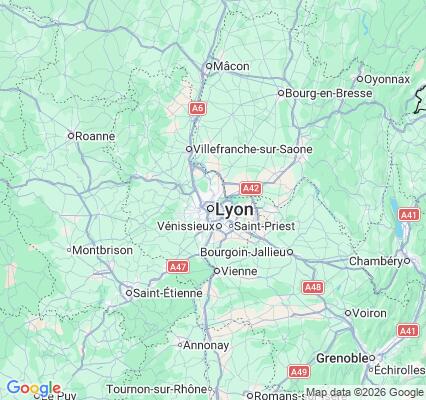 Carte des praticiens à Caluire-et-Cuire