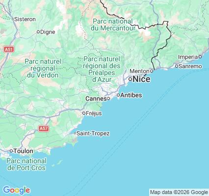 Carte des praticiens à Cannes