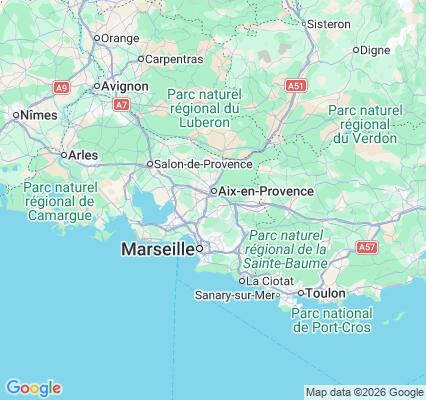 Carte des praticiens à Aix-en-Provence