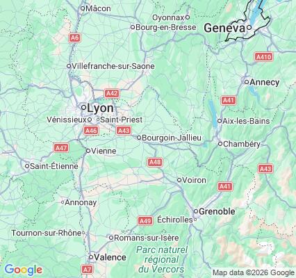 Carte des praticiens à Ruy-Montceau