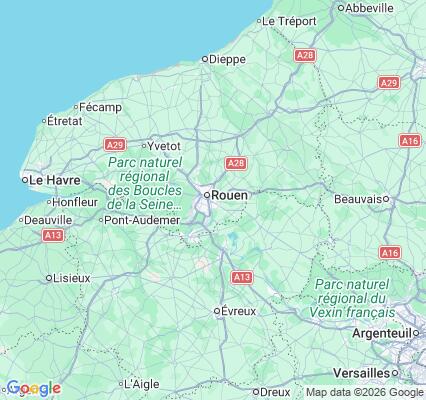 Carte des praticiens à Bonsecours