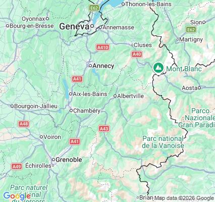 Carte des praticiens à Frontenex