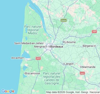 Carte des praticiens à Bordeaux
