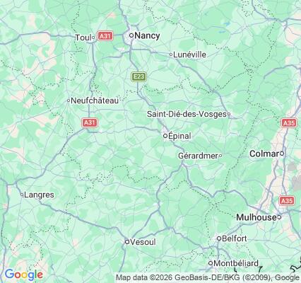 Carte des praticiens à Vosges