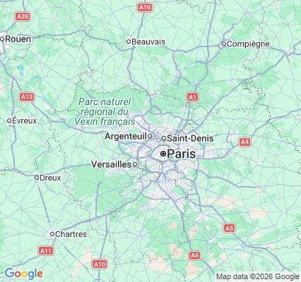Carte des praticiens à Colombes
