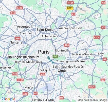 Carte des praticiens à Paris