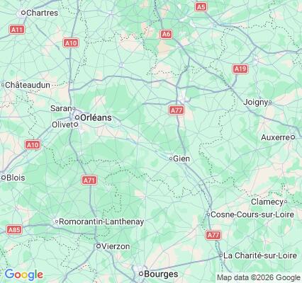 Carte des praticiens à Ouzouer-sur-Loire