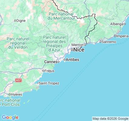 Carte des praticiens à Antibes
