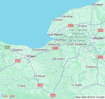 Carte des praticiens à Pont-l'Évêque