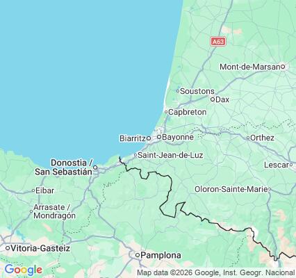 Carte des praticiens à Biarritz
