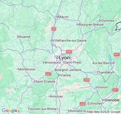 Carte des praticiens à Villeurbanne