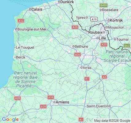 Carte des praticiens à Tincques